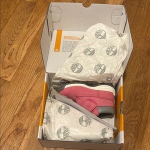 Timberland Kids' Pink and Gray Sneakers